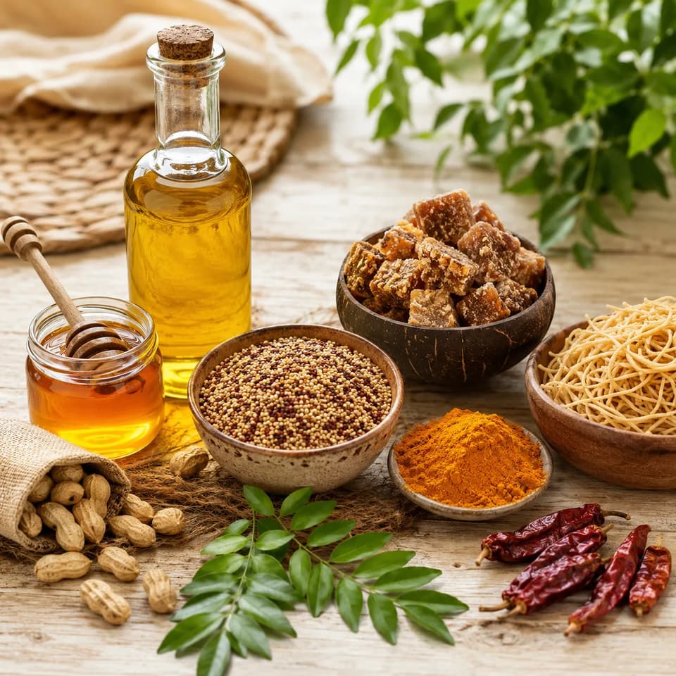 AruYami Naturals organic products — oils, millets, jaggery and spices