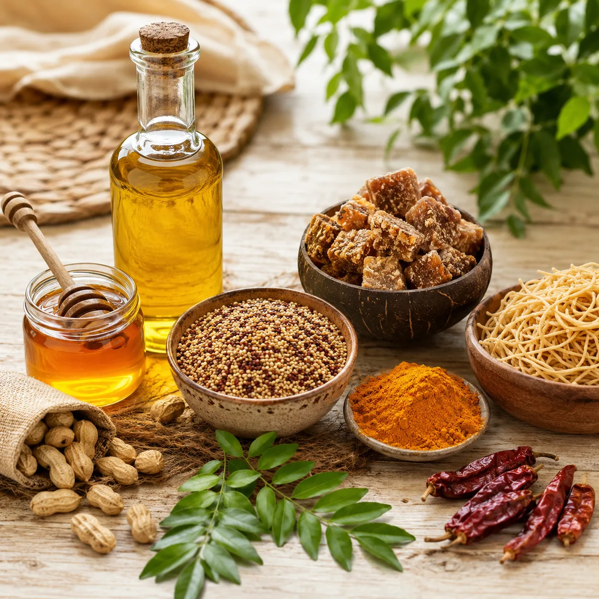 AruYami Naturals organic products — oils, millets, jaggery and spices